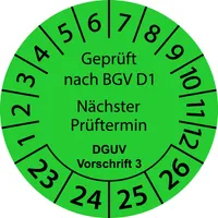 500 Stück "Prüfetiketten" 20 mm -selbstklebende "Prüfetiketten-2023" ES-PRBGVD1NPDGUVV3-6-2023-20-154-PE