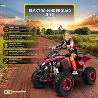 Actionbikes Motors Elektro Kinderquad S-10 - 1000 Watt - Pocketquad (Schwarz/Blau)