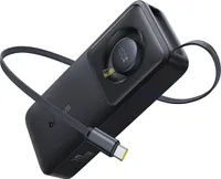 Baseus 10000mAh Powerbank Free2Pull 30W mit USB-C-Anschluss & integriertem Kabel - Schwarz