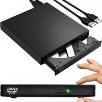 Externá CD DVD mechanika USB 2.0 kábel Prenosná čítačka diskov Tichá prevádzka RW jednotky Slim Superdrive Laptop Desktop Windows Retoo