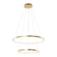 LeuchtenDirekt LED Hängeleuchte Circle Ø 50cm Goldfarben