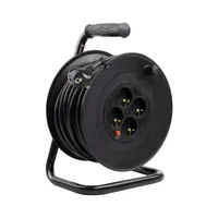 Kabelverlängerungsrolle 50m 3x1.5mm Schwarz