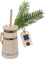 Hofmeister Butterfass 2 Liter Fichtenholz Butter selber machen Butterstampfer