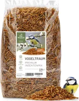 Vogeltraum Premium Insektenmix 500g - Hochwertige Proteinquelle Wildvögel