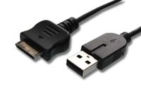 vhbw USB Kabel kompatibel mit Sony Playstation Portable Go PSP-N1003, PSP-N1004 Spielekonsole - 2in1 Datenkabel / Ladekabel 1,2m Lang