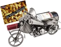 Flaschenhalter Motorrad Biker Moped Metall Wein Flasche Sekt