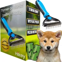 Hikey Unterfellbürste, Entfernt Verfilzung & Unterwolle, Bürste für Hunde Bürste für Katzen Bürste für Fell Bürste für Unterfell, Haarkamm