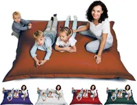 sunnypillow XXL Sitzsack, Sitzkissen aus Kunstleder Outdoor & Indoor 180 x 145 cm mit 380L Styropor Füllung Sessel für Kinder & Erwachsene Sofa Beanbag viele Farben und Größen zur Auswahl Fuchsrot