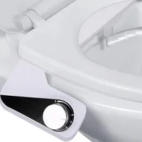 Bidetaufsatz zur Gesäßreinigung,Doppel-Düse,Bidet-Aufsatz,nicht elektrisch,selbstreinigende Düse,einstellbarer Wasserdruck