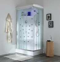 Duschkabine 70x90 cm mit Hydromassage, linke Version | Iride