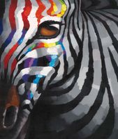 Bönninghoff Leinwandbild Zebra - ca. 118 x 140cm