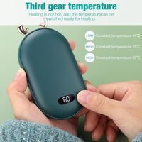 Handwärmer, 5200 mAh USB-wiederaufladbarer und digitaler Taschen-Heizstrahler mit mehreren Heizstufen 40-60 ℃ Tragbares Winter-Wärmegeschenk für Frauen, Männer, Kinder