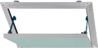 Revisionsklappe AluPlana® mit Gipskartoneinlage GKBI 2 x 12,5 mm und Fangsicherung 400 mm x 400 mm