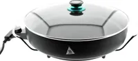 Patelnia do pizzy Ø40cm 1500W Patelnia wielofunkcyjna Patelnia grillowa z powłoką nieprzywierającą Ø40/7cm Żeliwo