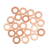 20Stk.Unterlegscheiben 8mm Kupferringe Flache Dichtungen Ringe für Auto