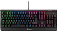 Sharkoon Skiller Mech SGK3 Mechanische Gaming Tastatur (mit RGB-Beleuchtung, blaue Schalter, N-Key-Rollover, 1000 Hz Polling Rate) schwarz