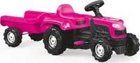 Dolu Dolu Einhorn -Treppentraktor mit Trailer Pink Black