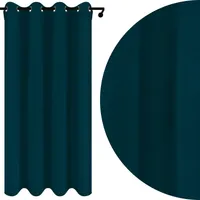 Voppi Zasłona na przelotkach 140x160 cm krótka welurowa zasłona do pokoju sypialni salonu