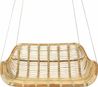 Hängeschaukel aus Rattan für 2 Personen