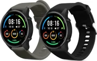 kwmobile 2x Sportarmband kompatibel mit Xiaomi Mi Watch / Mi Watch Color Sport Armband - Fitnesstracker Band Set aus TPU Silikon