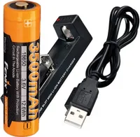 18650 Li-Ion Akku und 1-Schacht USB-Schnellladegerät mit bis zu 1Ah Ladestrom