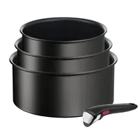 TEFAL 4Set Elem Saucepans 16Cm/18Cm/20Cm+Handl