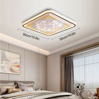 Moderne LED Deckenventilator mit Beleuchtung und Fernbedienung 3-Stufen Lüfter Deckenlampe Fan Licht