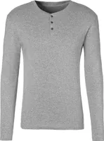H.I.S. Langarmshirt grau-meliert Größe L