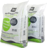 1x2 x 20 kg Spezial Glasgranulat Set für alle Pool Sandfilteranlagen