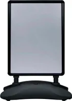 vidaXL A1-Plakatständer Wasserbefüllbar Schwarz Aluminiumlegierung