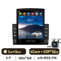 Eunavi 2 din Universal Android Auto 2 Din Car Radio Stereo autoradio GPS Navigation DSP Multimedia Video Player 9.7'' no dvd