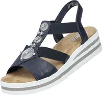 Rieker Komfort Sandalen V0287-14 Damen 31353130383938 Blau 38 EU