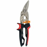 Fiskars PowerGear 1027209 Blechschere links schneiden bis zu 40% mehr Stärke 24,7 cm wärmebehandelter Stahl / Kunststoff schwarz / rot / orange