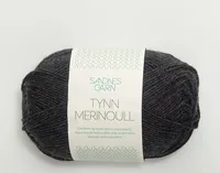 Sandnes Tynn Merinoull 50g Dunkelgrau meliert 1055