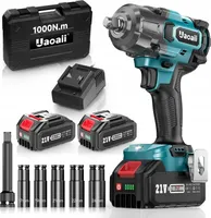 Akumulatorowy klucz udarowy Uaoaii 1/2"1000 Nm 4000mAh wiertarka 2400 obr/m