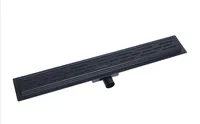 Edelstahl-Duschrinne 70 cm (schwarz)
