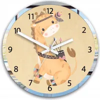 ModernClock, Wanduhr, Wanduhr für Kinder, Indische Giraffe, stille Wanduhr, 30 cm