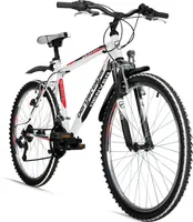 Bergsteiger Denver 26 Zoll Mountainbike, geeignet ab 155 cm,  18 Gang-Schaltung, Licht, Schutzblech, Gabel-Federung