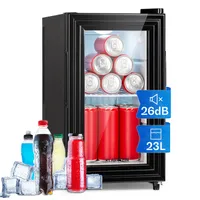 COSTWAY 10L Mini Kühlschrank Glastür, Skincare Fridge, AC/DC Mini Fridge  mit 3-stufige Helligkeit Touch-Screen-Spiegel, Mini Kühler und Wärmer für  Hautpflege und Kosmetik Lebensmittel