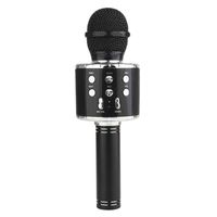 Bluetooth Karaoke Mikrofon Tragbares Handmikrofon für Kinder und Erwachsene (Schwarz)