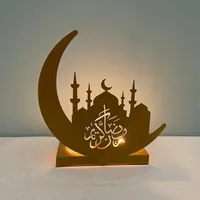 Eid Mubarak Ramadan Kerzenhalter Mond