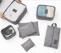 Navaris Koffer Packtaschen Set 9-teilig Kleidertaschen Schuhbeutel Wäschebeutel Reise Gepäck Organizer Travel Packing Cubes Schwarz Pink 