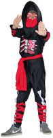 kostüm Ninja Jungen rot/schwarz Größe 128