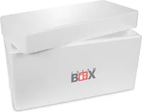 THERM-BOX Styroporbox 83W Innen: 70x29x39cm Wand: 2,5cm Volumen: 83L Isolierbox Kühlbox Warmhaltebox Wiederverwendbar