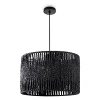 Pendelleuchte Esstisch Papier Boho Hängelampe Esszimmer Lampe E27 Rattan