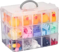 Kurtzy Sortierbox für Kleinteile mit 30 Fächern - Aufbewahrungsbox mit Fächern - Sortierkasten Aufbewahrung Sammelbox - Sortiersystem Sortierboxen -