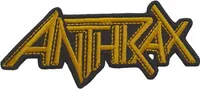 Anthrax - Logo - Nažehlovací nášivka RO4082 (jedna velikost) (žlutá)