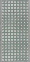 BELIANI Teppich Hellgrün Polypropylene 90 x 180 cm geometrisches Muster Outdoor u. Indoor Rechteckig Kurzflor Gartenaccessoires Terrasse Wohnzimmer