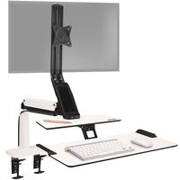Duronic DM1K1X1 Monitorhalterung | Tischhalterung | Bildschirmhalterung | Maus und Tastaturhalterung | mit Neig- und Rotierfunktion | Schreibtisch- und Wandmontage