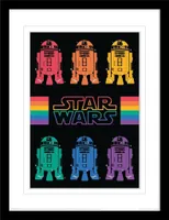 Star Wars - Gerahmtes Poster, Regenbogen PM5779 (40 cm x 30 cm) (Bunt)